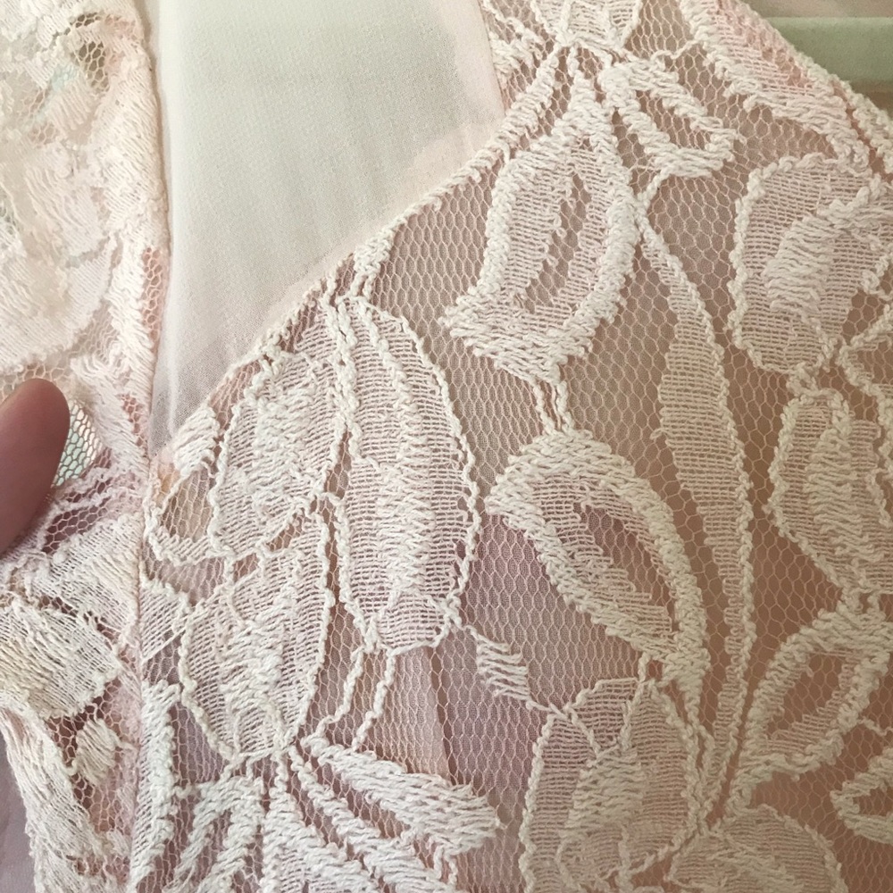 UO Light Pink Lace Dress - Picture 3 of 5